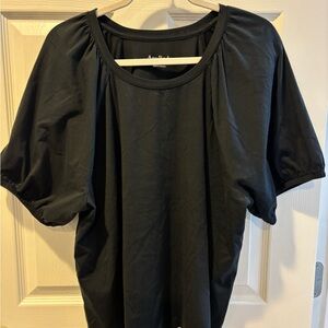 AnyBody Black Short Sleeve Top